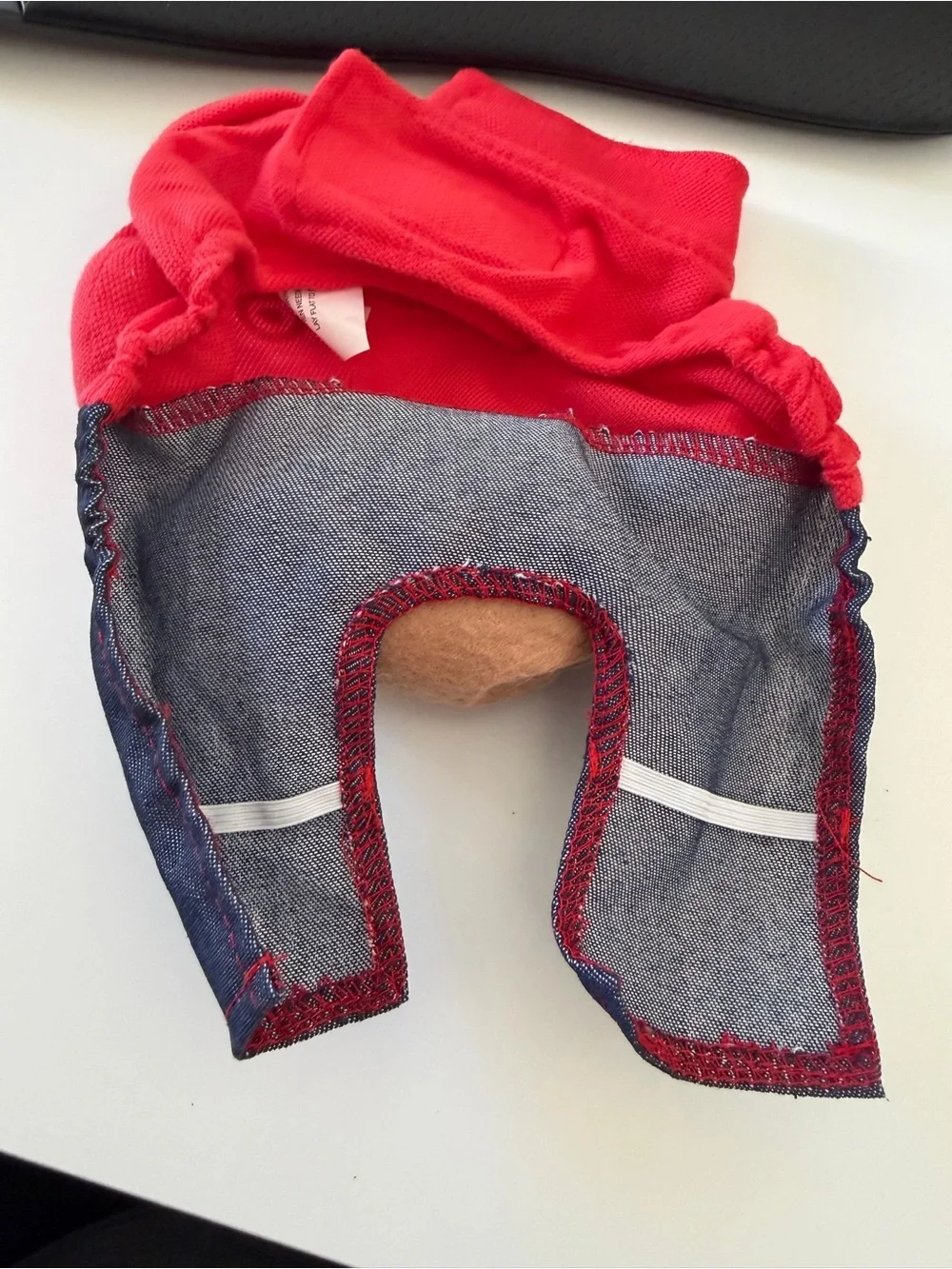 NWOT Target Red Delivery Driver Dog Costume with Tan Package
